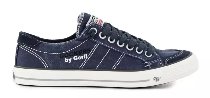 Dockers Herren Leinen Sneakers 30ST027-790660 navy - Herren Sneaker - 138094 - 1