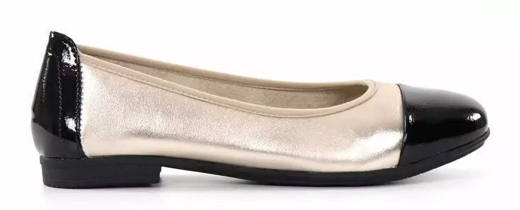 Jana Ballerinas 22180-44 schwarz/Champagner - Ballerinas - 137924 - 1