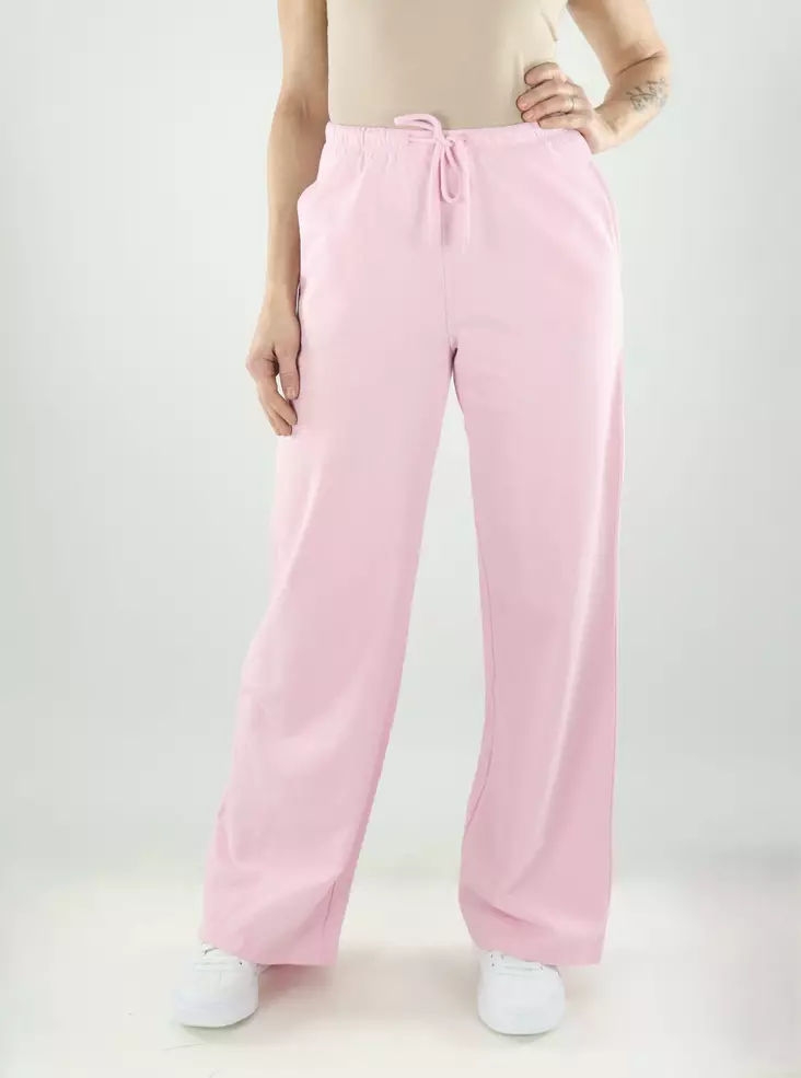 JDY Damen Weite Leg Sweatpants Chino-Pants Kreide Pink - Damenhosen - 139954 - 1
