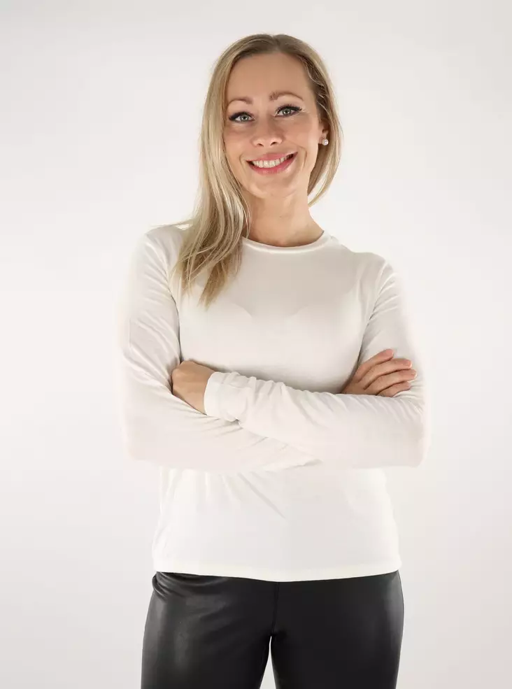 JDY Damen Jersey Shirt Como Bamboo Wolkentänzer - Damen Langarmshirts - 136854 - 1