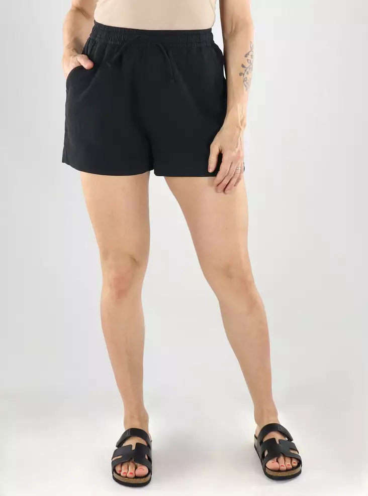 JJXX Baumwollshorts Waffelstruktur schwarz - Damen Shorts und Capris - 141104 - 1