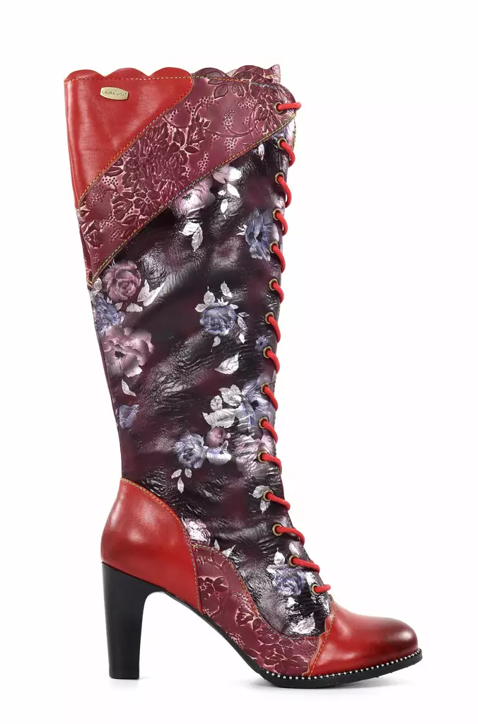 Laura Vita Damen Lederstiefel Alcbaneo 158 Rouge - Damen Stiefel - 137344 - 1