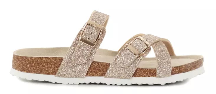 Migant Damen Glitzer Flip-Flops A922-121 Gold - Pantoletten - 138064 - 1