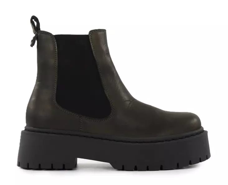 Migant Damen Leder Stiefeletten L920-38 khaki - Damen Stiefeletten - 139234 - 1