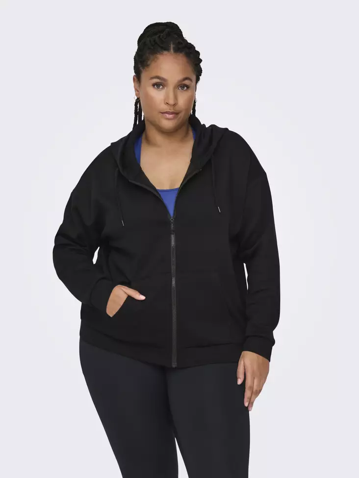 Only Play Curvy Plus Size Sweatshirt Lounge Schwarz - Damen Sportpullover und Sweatshirts - 138964 - 1