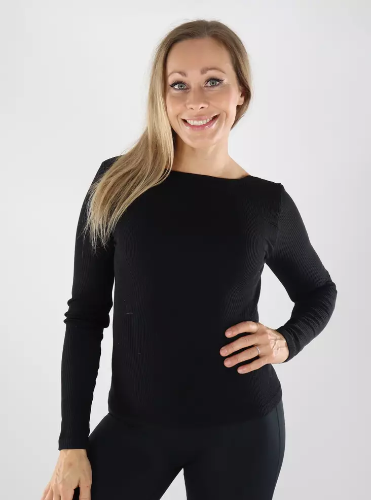 Only Play Damen T-Shirt 2-Wege Schwarz - Damen Sportshirts - 139004 - 1