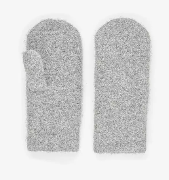 Pieces Fäustlinge hellgrau - Damen Kopfbedeckungen und Handschuhe - 139224 - 1