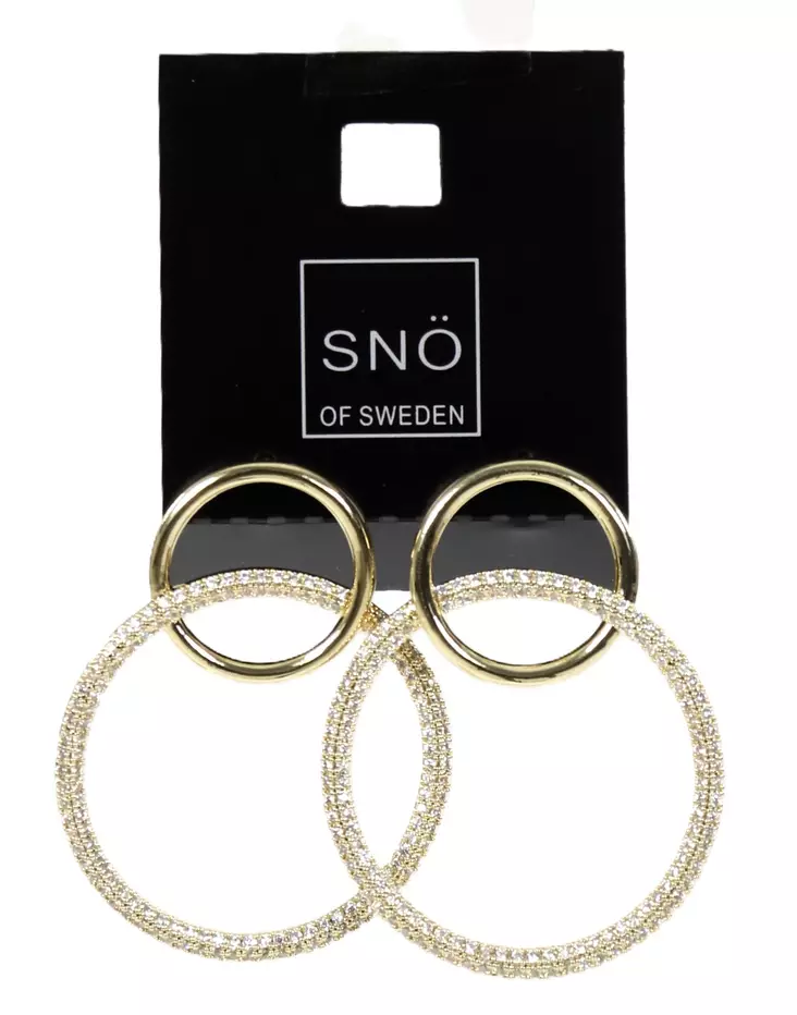 Snö of Sweden Ohrringe Ace big g/klar - Ohrringe - 136714 - 1