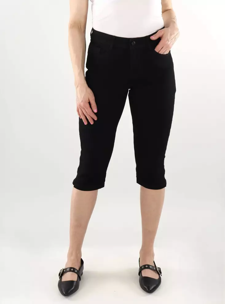 Vero Moda Damen Caprihose MR schwarz - Damen Shorts und Capris - 138104 - 1