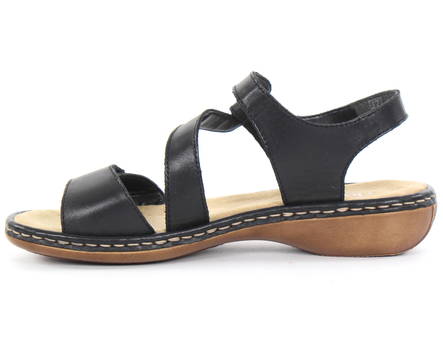 Rieker Sandalen 659C7-00, Schwarz - Rieker Sandalen - 130145 - 2