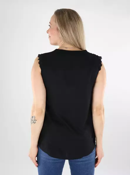 Only Damen Top SL Top schwarz - Damen Tops - 138585 - 2