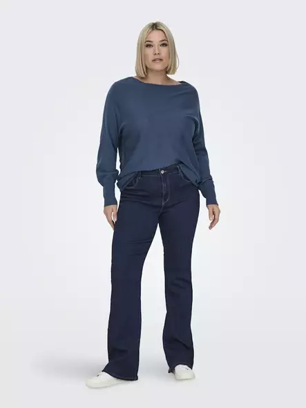Only Carmakoma Plus-Size Jeans Thunder Flared Dunkelblau - Damen Jeans - 140665 - 2