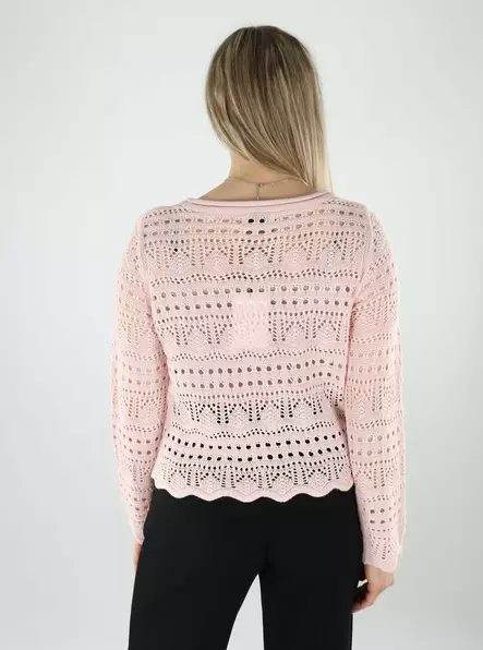 JDY Damenpullover JDYSUN Lay Boatneck in Pink Dogwood - Damenpullover - 140675 - 2