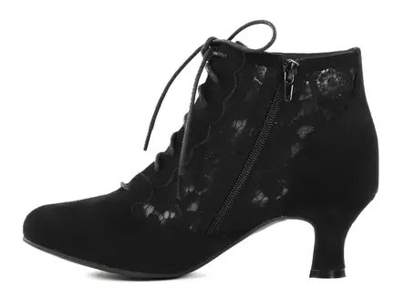 Chantana Damen Stiefeletten mit Spitzenverzierung 26182-92 Schwarz - Damen Stiefeletten - 140705 - 2