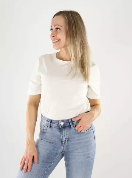 Nur Bio-Baumwolle T-Shirt O-Ausschnitt Wolkentänzer - Damen T-Shirts - 140825 - 1