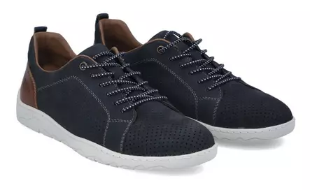 Rieker Herren Sneaker aus echtem Leder 08315-14 Blau - Herren Sneaker - 140455 - 1