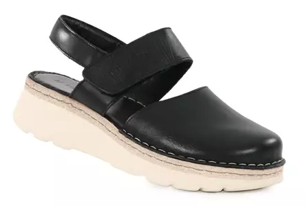 Ten Points Damen Echtleder Sandalen 60685 Maya Schwarz - Damen Sandalen - 140585 - 1