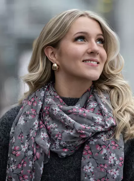 Veniz floral scarf 62671 grau - Damen Schals - 138325 - 1