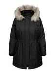 Only Carmakoma Parka Mantel, Schwarz - Damenjacken - 131955 - 3