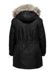 Only Carmakoma Parka Mantel, Schwarz - Damenjacken - 131955 - 4
