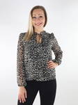 Only Ditsy Damen Bluse im Leopardenmuster - Damen Langarmshirts - 134535 - 1