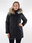 Only Fur Damen Parka Mantel schwarz - Damen Parka Jacken - 134925 - 1