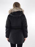 Only Fur Damen Parka Mantel schwarz - Damen Parka Jacken - 134925 - 2