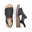 Rieker Damen Sandalen 62941-00 Schwarz - Rieker Sandalen - 135465 - 3