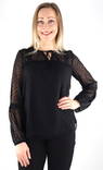 Vila Hemd, Schwarz - Damen Langarmshirts - 132675 - 1