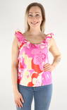 Vila Top, crème/blume - Damen Tops - 131235 - 1