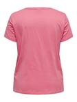 Only Carmakoma Damen Plus-Size T-Shirt Tropic Koralle - Damen T-Shirts - 136065 - 2