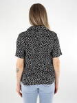 Pieces Damen T-Shirt Silber Schwarz/Punkte - Damen T-Shirts - 136185 - 2