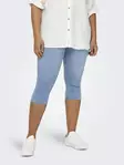 Only Carmakoma Plus-Size Capri-Hosen HW Knickerbocker in hellblauem Denim - Damen Shorts und Capris - 136425 - 1