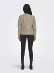 Only Damen Bikerjacke Ava Faux in wetterfestem Teak - Damenlederjacken und PU-Jacken - 136485 - 3