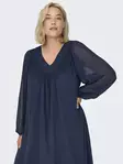 Only Carmakoma Plus-Size Kleid mit V-Ausschnitt Marineakademie - Kleider und Tuniken - 136795 - 3