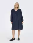 Only Carmakoma Plus-Size Kleid mit V-Ausschnitt Marineakademie - Kleider und Tuniken - 136795 - 1