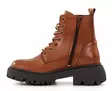 Ten Points Damen Leder Stiefeletten 60384 Pandora Chunky Cognac - Damen Stiefeletten - 136885 - 2