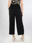 Vila Stretchhose mit Gürtel Culotte schwarz - Damenhosen - 138525 - 2