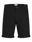 Jack&Jones Herren Chino-Shorts JPSTBOWIE in einfarbig Schwarz - Herren Shorts und Capris - 138765 - 7