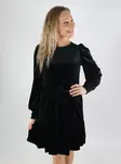 Vila Samtkleid O-Ausschnitt schwarze Schönheit - Kleider und Tuniken - 139455 - 1