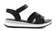 Gabor Echtleder Sandalen 6284457 Schwarz - Damen Sandalen - 138105 - 2