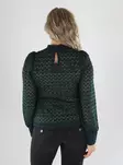 JDY Damen Spitzenbluse JDYAVERY L/S LACE TOP Scarab - Damen Langarmshirts - 141545 - 2
