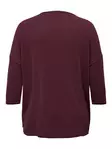 Only Carmakoma Shirt Lamour Cabernet - Damen Langarmshirts - 139025 - 6