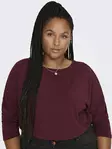 Only Carmakoma Shirt Lamour Cabernet - Damen Langarmshirts - 139025 - 4