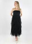 Only Rüschensaumkleid Sky Lang schwarz - Kleider und Tuniken - 138565 - 1