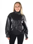 Only Jacke FAUX LEATHER OVZ Schwarz - Damenlederjacken und PU-Jacken - 141495 - 1