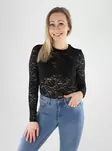 Only Damenbluse Spitze schwarz - Damen Langarmshirts - 140195 - 1