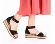 Rieker Damen Keilsandaletten 63780-00 Schwarz - Rieker Sandalen - 140365 - 5