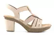 Rieker Damen High Heels Sandalen 66526-62 beige - Rieker Sandalen - 137965 - 2