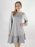 Vila Damen Sweatshirtkleid O-Ausschnitt hellgrau - Kleider und Tuniken - 140085 - 1